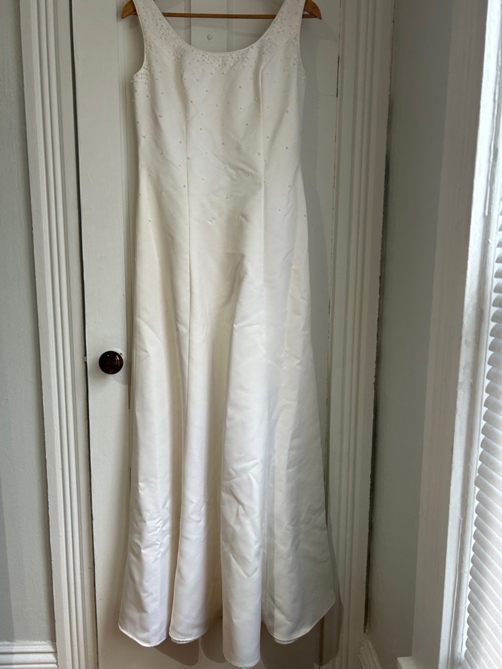 Off white a-line maxi dress